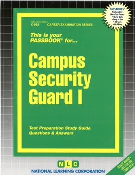 Paperback Campus Security Guard I: Test Preparation Study Guide, Questions & Answers Book