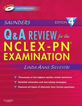 Paperback Saunders Q & A Review for the Nclex-Pn? Examination [With CDROM] Book