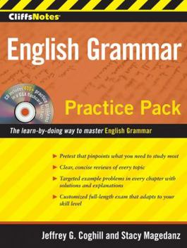 Paperback Cliffsnotes English Grammar Practice Pack [With CDROM] Book