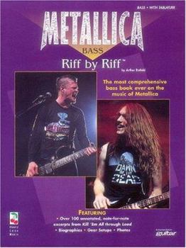 Paperback Metallica - Bass Riff by Riff, Volume 1 Book