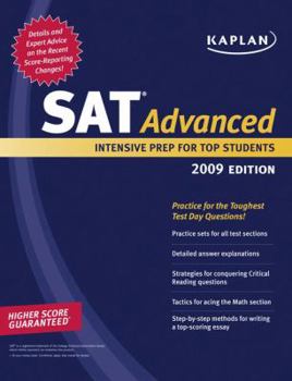 Paperback Kaplan SAT Advanced: Intensive Prep for Top Students Book