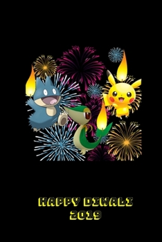 Happy Diwali 2019: Thoughtful Diwali Gift, Lined Blank Notebook, Mandala Back Cover, 6 x 9, 120 White Color Pages, Matte Finish Cover