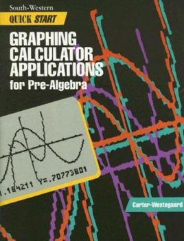 Paperback Quick Start Graphing Calculator Applications for Pre-Algebra Book