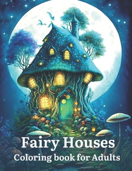 Fairy Houses Coloring Book for Adults: 50 Magical Fairy Houses Coloring Book