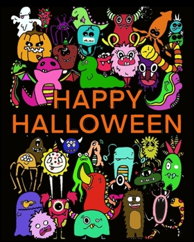 HAPPY HALLOWEEN: Halloween coloring book. 42 scenes and characters straight out of the Halloween tradition to put children in the mood for this party they love so much.
