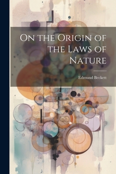Paperback On the Origin of the Laws of Nature Book