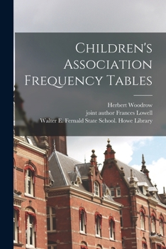 Paperback Children's Association Frequency Tables Book
