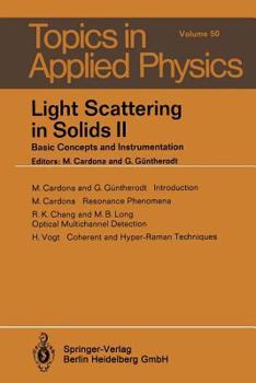 Paperback Light Scattering in Solids II: Basic Concepts and Instrumentation Book