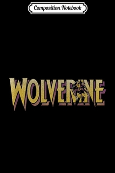 Paperback Composition Notebook: Marvel X-Men Wolverine Large Chest Text Tank Top Journal/Notebook Blank Lined Ruled 6x9 100 Pages Book