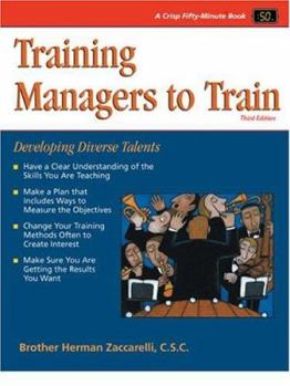Paperback Training Managers to Train: Developing Diverse Talents Book