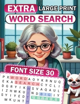 Paperback Extra Large Print Word Search: Font Size 30 [Large Print] Book