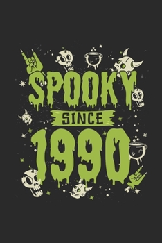 Spooky Since 1990: Graph Ruled Notebook / Journal (6" X 9" - 5 X 5 Graph Ruled) – Birthday Gift and Halloween Day Gift for Kids, Teenager, Women and Men