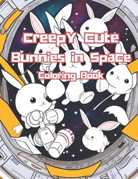 Paperback Creepy Cute Bunnies in Space Coloring Book - Fun and Funky Coloring Book for Adults Book