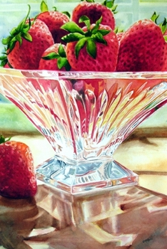 Paperback Strawberries & Crystal: Journal Book