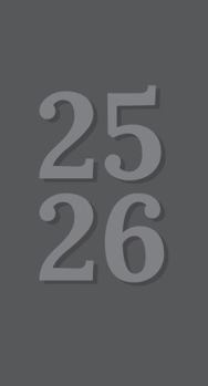 Calendar Charcoal 2-Year 2025-26 3.5 X 6.5 Monthly Pocket Planner Book
