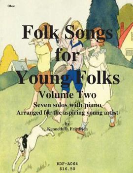 Paperback Folk Songs for Young Folks, Vol. 2 - oboe and piano Book