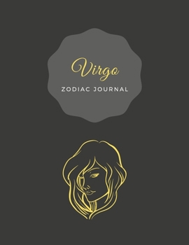 Virgo Zodiac Bullet Journal Black Yellow : Positive, Zodiac Diary Journal with Dots Composition Notebook Inspirational (110 Pages, 8. 5x11, Dots)