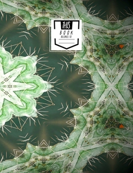 Paperback Guitar Tab Notebook: Prickly Flower - Blank Guitar Tablature, Large Notebook Book