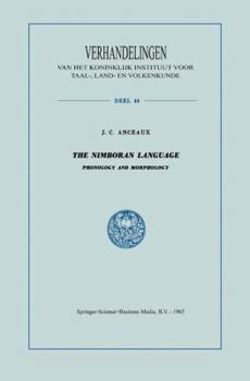 Paperback The Nimboran Language: Phonology and Morphology Book