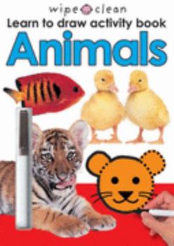 Hardcover Wipe Clean Early Learning Activity Book Animals Book
