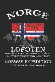 Paperback Wikstroem - Notes: Norway Expedition Nordland Lofoten used look - Notebook 6x9 checkered Book