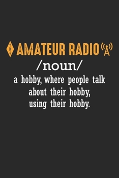 Amateur Radio: Ehemann Hobby Amateur Funker Definition  Notizbuch liniert DIN A5 - 120 Seiten für Notizen, Zeichnungen, Formeln | Organizer Schreibheft Planer Tagebuch