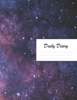 Paperback Daily Diary: Blank 2020 Journal Entry Writing Paper for Each Day of the Year - Galaxy Universe Space Cosmos - January 20 - December Book