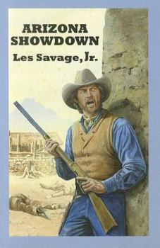 Paperback Arizona Showdown [Large Print] Book