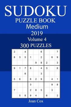 Paperback 300 Medium Sudoku Puzzle Book 2019 Book