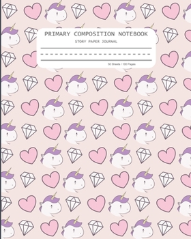 Paperback Primary Composition Notebook: Handwriting Practice Dotted Midline Notebook with Picture Space - Grade K-2 - 100 Lined Story Pages - School Exercise Book