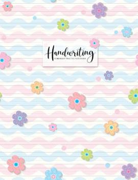 Handwriting Practice Paper: Penmanship Notebook Letters & Words with Dashed Center Line Sheets for ABC Kids and Writing Hooked Learn (0.5 inch)