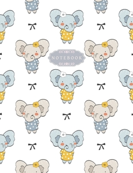 Notebook: Cute elephants Cover Lined Journal Note Taking System for School and University | 8.5 x 11 – 110 College-ruled - Journal, Notebook, Diary, Composition Book