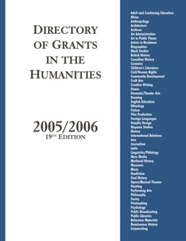 Hardcover Directory of Grants in the Humanities, 2005/2006 Book