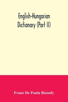 Paperback English-Hungarian dictionary (Part II) Book