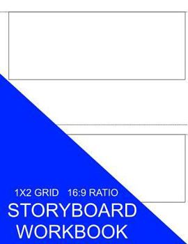 Paperback Storyboard Workbook: 1x2 Grid 16:9 Ratio Book