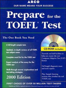 Paperback TOEFL: Test of English as a Foreign Language: Everything You Need to Score High on the TOEFL [With *] Book