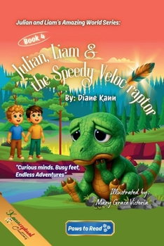 Paperback Julian, Liam, and the Speedy Velociraptor Book