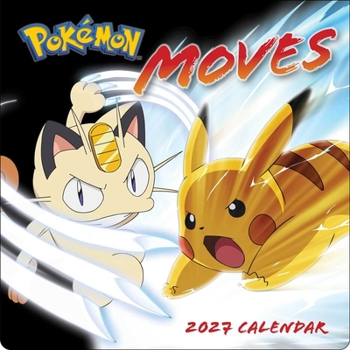 Calendar Pokémon Moves 2027 Wall Calendar Book