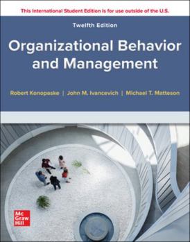 Paperback ISE Organizational Behavior and Management Book