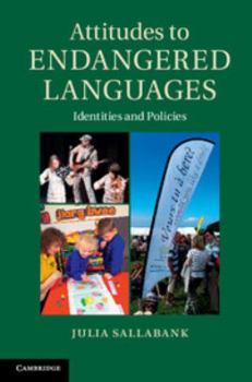Hardcover Attitudes to Endangered Languages: Identities and Policies Book