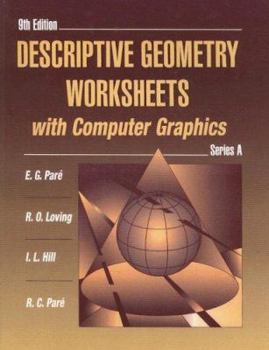 Paperback Descriptive Geometry Worksheets with Computer Graphics, Series a Book