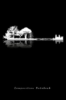 Paperback Composition Notebook: Guitar Music Musician Lined Notebook Journal Diary 6x9 Book