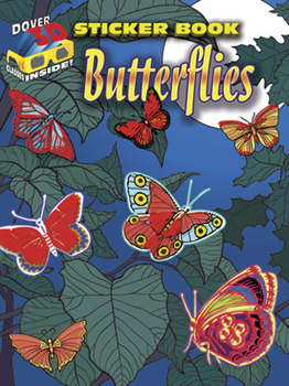Paperback Butterflies Sticker Book [With 3-D Glasses] Book