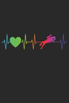 Springreiten: Notizbuch / Tagebuch / Trainingsbuch Springen Reiten - DIN A5 120 Seiten liniert -  Pferde Geschenk Pferdeliebe (German Edition)