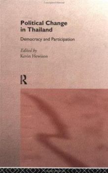 Hardcover Political Change in Thailand: Democracy and Participation Book