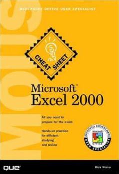 Paperback Excel 2000 MOUS Cheat Sheet [With CDROM] Book