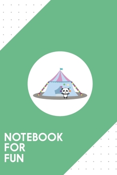 Paperback Notebook for Fun: Dotted Journal with Panda in Circus juggling Design - Cool Gift for a friend or family who loves performance presents! Book