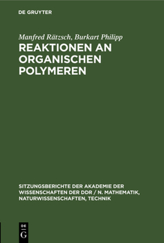 Hardcover Reaktionen an Organischen Polymeren [German] Book