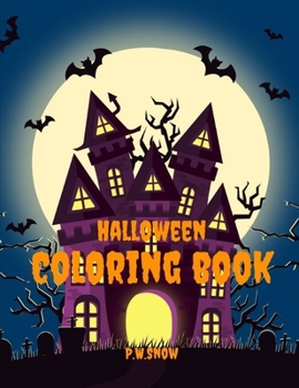 Paperback Halloween Coloring book [Large Print] Book