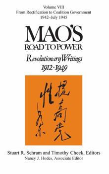 Hardcover Mao's Road to Power: Revolutionary Writings: Volume VIII Book